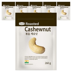 리치팜너트 볶음 캐슈넛, 260g, 6개