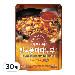 차오차이 한국풍 마파두부 소스, 150g, 30개