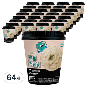 멜로우빈 민티 크림 떡볶이, 115g, 64개