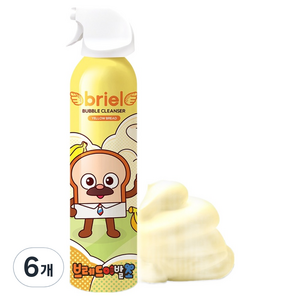 디보트브리엘 옐로우 브레드 버블 바클렌저 바나나향, 200ml, 6개