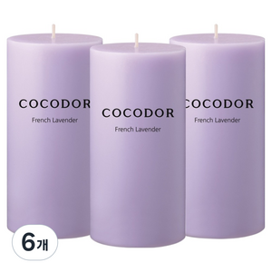 코코도르 필라 캔들, 프렌치라벤더, 465g, 6개