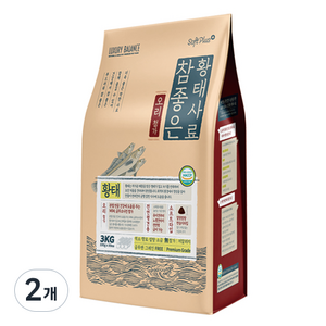 럭셔리발란스 전연령 강아지 소프트플러스 참좋은 황태 소프트사료, 오리, 3kg, 2개