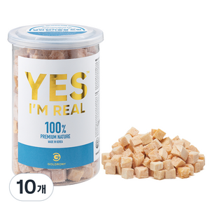 골드로니 반려동물 예스아임리얼 수제 건조간식, 닭가슴살트릿 맛, 90g, 10개