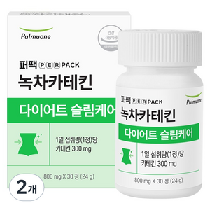 퍼팩 풀무원 퍼팩 녹차카테킨 다이어트슬림케어 24g, 2개, 30정