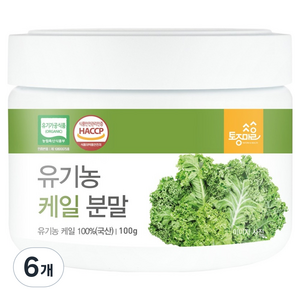 토종마을 유기농 케일분말 가루, 6개, 100g