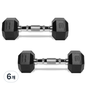 트라히어 PEV 육각 덤벨, 3kg, 6개