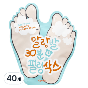 어퓨 말랑발 30분 필링 삭스, 1개입, 40개, 40ml