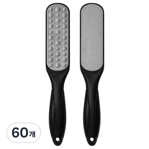 굿굿샵 양면 발 뒤꿈치 각질제거기 블랙, 60개, 45g