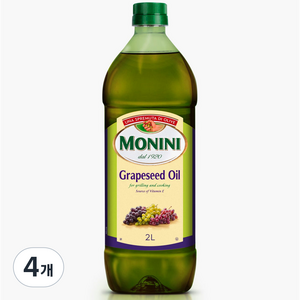 모니니 포도씨 오일, 2L, 4개