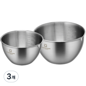 바겐슈타이거 스텐304 스태프볼 2종 세트, 볼 530ml + 960ml, 3개