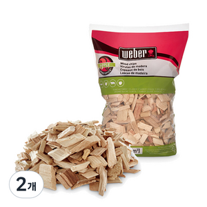 weber 훈연칩 사과, 760g, 2개