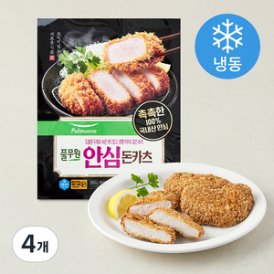 풀무원 안심 돈카츠 (냉동), 350g, 4개