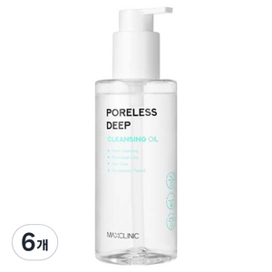 맥스클리닉 포어리스 딥 클렌징 오일, 200ml, 6개
