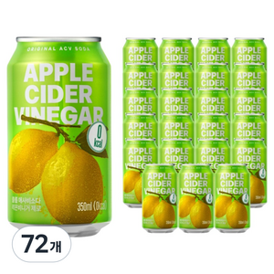 클룹 애사비소다 레몬비니거 제로 탄산음료, 350ml, 72개