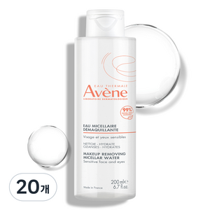 아벤느 미셀라 클렌징 워터, 200ml, 20개