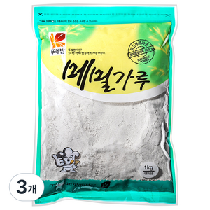 메밀가루, 1kg, 3개