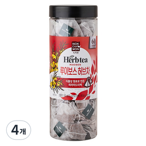 녹차원 루이보스 허브차, 1.5g, 60개입, 4개