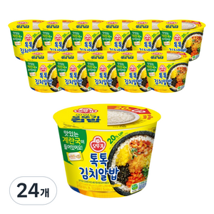 오뚜기 컵밥 톡톡김치알밥 즉석국, 227g, 24개