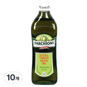 파르키오니 엑스트라 버진 올리브 오일, 500ml, 10개
