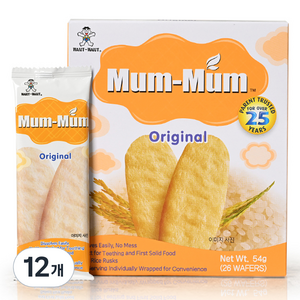 멈멈 신형 유아쌀과자 13p, 오리지널, 54g, 12개