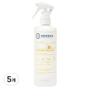 센샤 타이어 광택제 수성 타이어왁스, 5개, 400ml