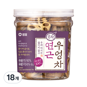 순작 연근 우엉차 원물, 60g, 18개, 1개입