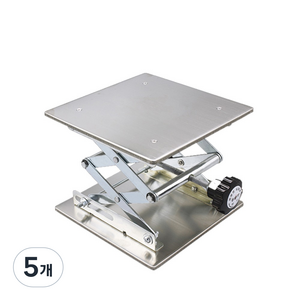 스테인레스 스틸 리프팅 플랫폼 스탠드 랙 200 x 200 x 275 mm, 5개