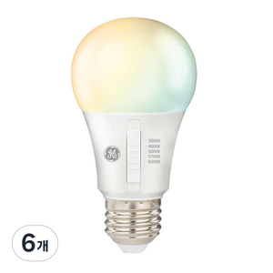 루미트론 HD LED 5색 스위치 전구 8W E26전구 CRI90, 기타색, 6개