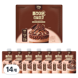 플라이밀 단백질 쉐이크 리얼초코, 45g, 14개