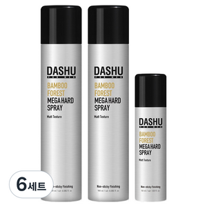다슈 밤부 포레스트 메가 하드 스프레이 180ml x 2p + 50ml 세트, 6세트