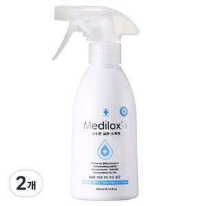 메디록스 S 일반용 고수준 소독 살균 탈취제 스프레이, 300ml, 2개