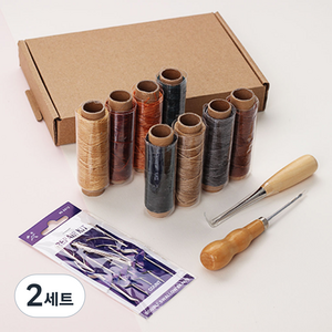 아유디스터디 가죽공예 기초세트 입문자용, 혼합색상, 2세트