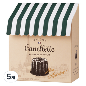 꼬모쎔쁘레 까눌레트 초콜릿 20p, 5개, 130g