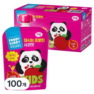 푸디버디 마시는 프로틴 사과맛, 100개, 100ml
