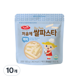 베베스트 처음에 쌀파스타 백미, 100g, 10개