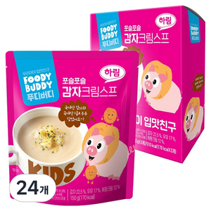 푸디버디 감자크림스프, 150g, 24개