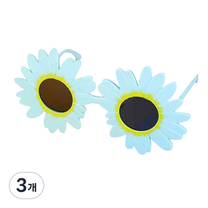 정월나나 생일파티 기념일 인싸 데이지 선글라스, 3개, 스타일 07(블루)