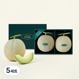 프리미엄 머스크 멜론 2입 세트, 4kg, 5세트
