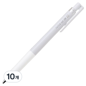 파이롯트 쥬스업 파스텔컬러 볼펜 0.4mm, 화이트, 10개