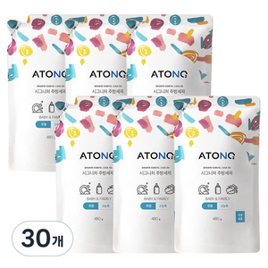 아토앤오투 시그니처 주방세제 무향 리필, 480g, 30개