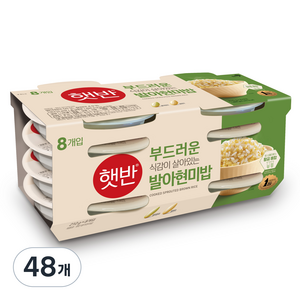 햇반 발아현미밥, 210g, 48개