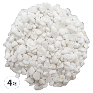 샘아쿠아 리프레쉬 자갈 3~5mm 3.4kg, 화이트, 4개