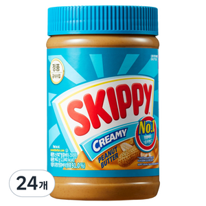 스키피 크리미 땅콩버터, 462g, 24개