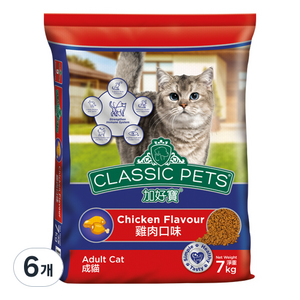 클래식펫츠 어덜트 고양이 클래식 건식사료, 닭, 7kg, 6개