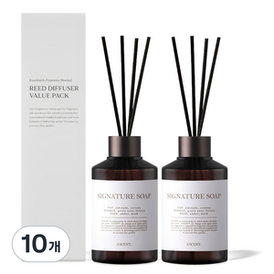 에이센트 퍼퓸드 디퓨저, 시그니처솝, 200ml, 10개