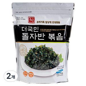 더국민 돌자반 볶음, 400g, 2개