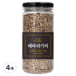 신선약초 해바라기씨, 240g, 4개