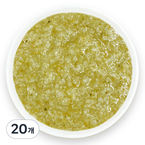 짱죽 실온이유식 8개월부터 중기 죽1, 시금치버섯죽, 160g, 20개