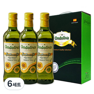 온돌리바 해바라기유 500ml 3P, 6세트