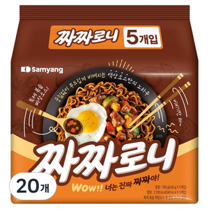 짜짜로니 140g, 100개